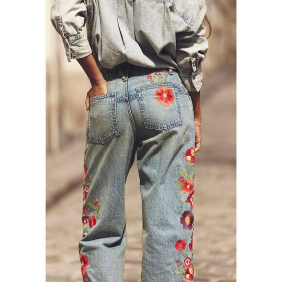 We The Free Willow Floral Embroidered Jeans - Picture 4 of 8